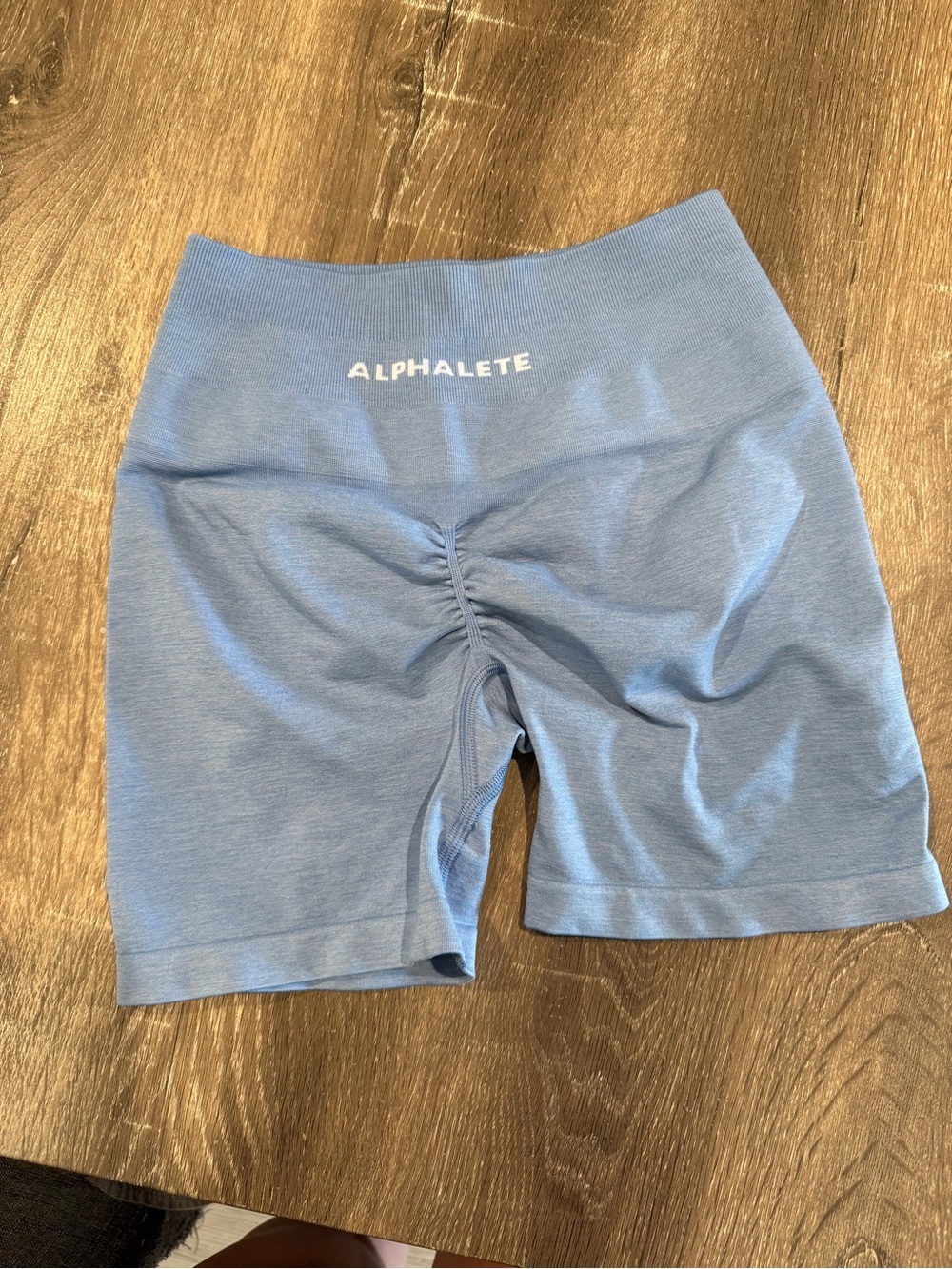 Alphalete Women's Blue Scrunch High-Waist Shorts
